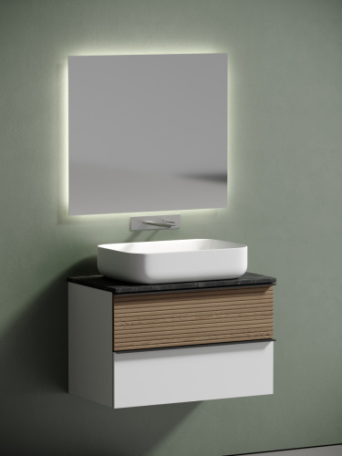 Столешница Sancos TT80A1 80х50 накладная цвет черный - фото 3